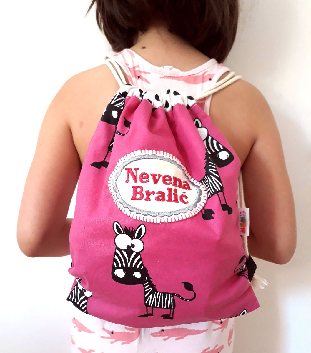 Ranac - Zebra pink