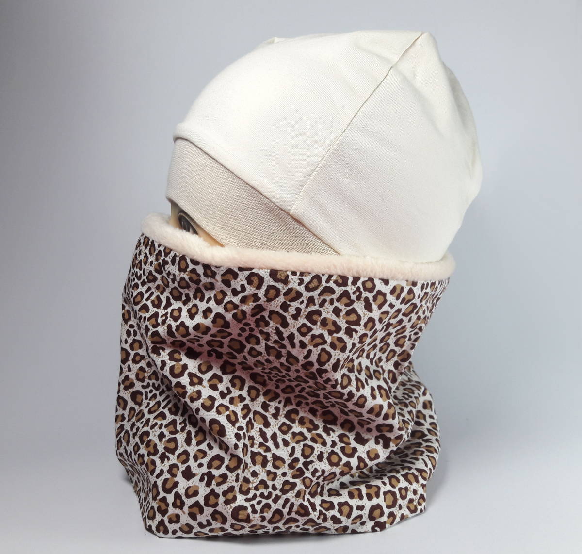 Komplet - Leopard i krem