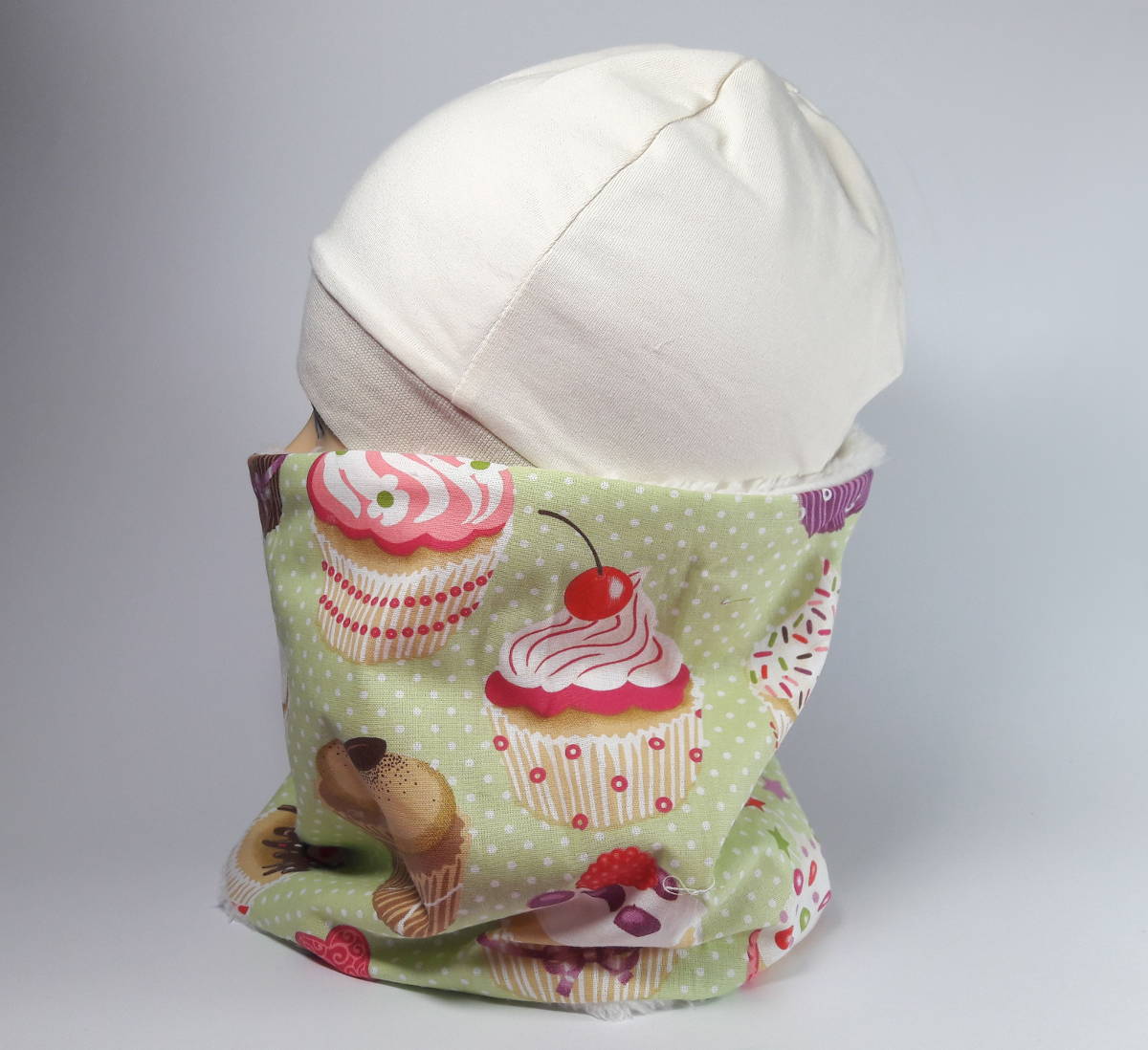 komplet - Mafini na zelenom i krem