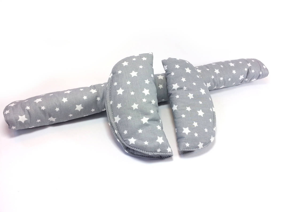 Navlake za tregere na kolicima - Zvezdice na sivom