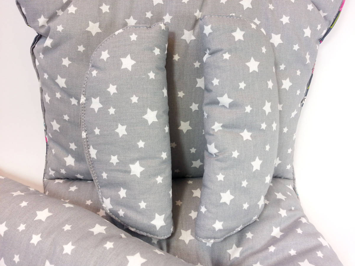 Navlake za tregere na kolicima - Zvezdice na sivom