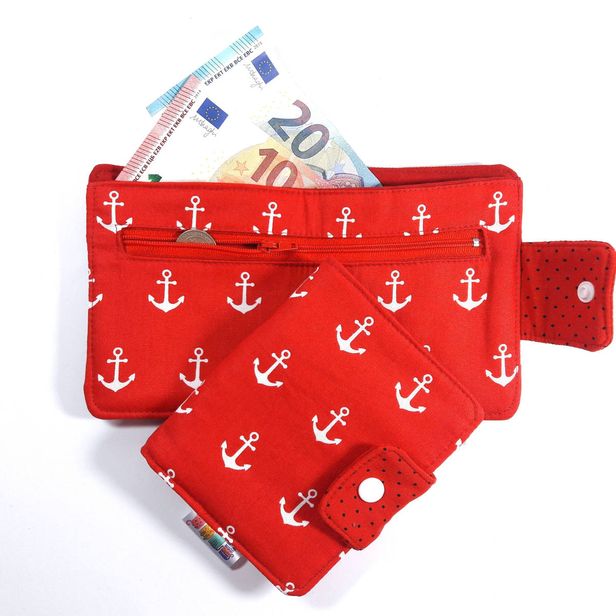 Dečiji novčanici - Sidra na crvenom